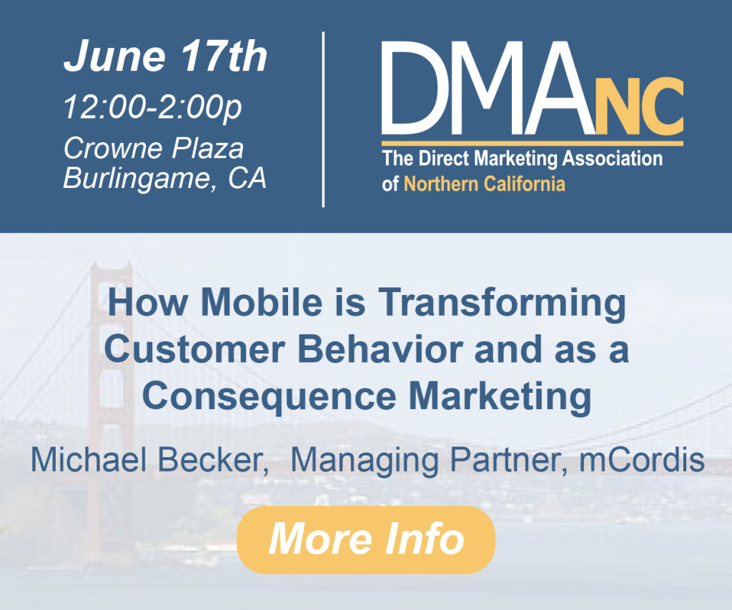 Direct Marketing Association of Northern California, June 17 conference announcement