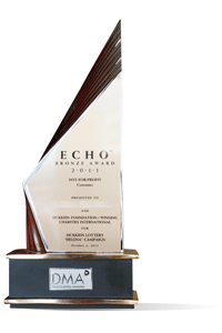 Picture of the Direct Marketing Association Echo  award