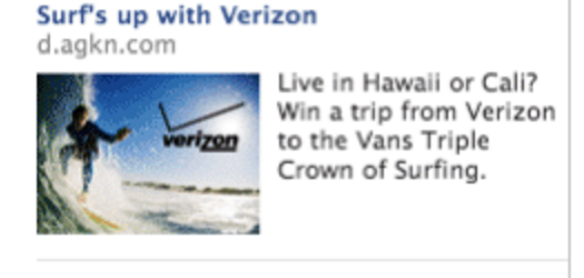Facebook Marketplace Ad for Verizon