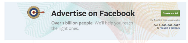 Facebook Create an Ad Button