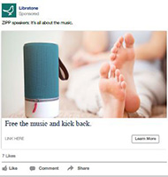 Libratone Facebook Ads Developer Client ad.